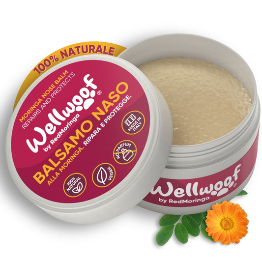 WellWoof Nose Balm for Dogs and Cats - 100% Natural Formula for Hydrated and Protected Nose - 70ml