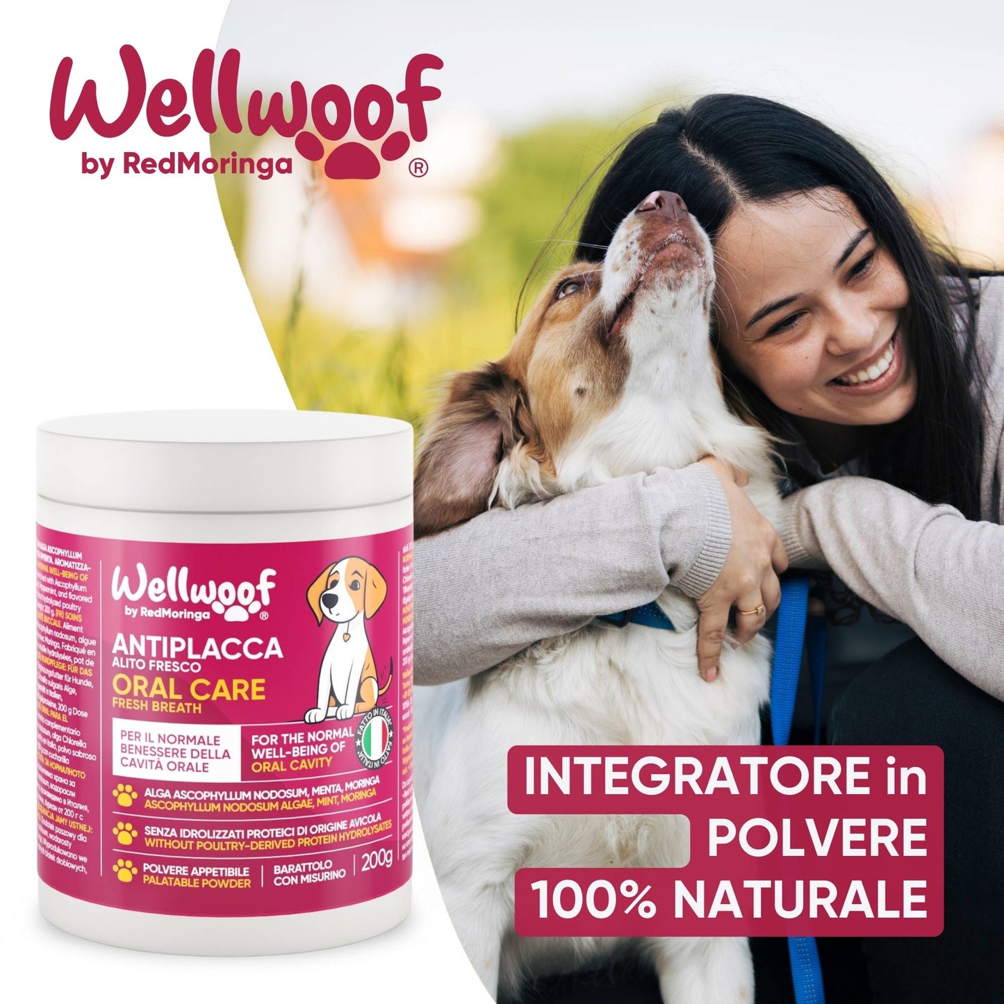 Integratore denti cani senza spazzolino – effetto antibatterico contro la placca