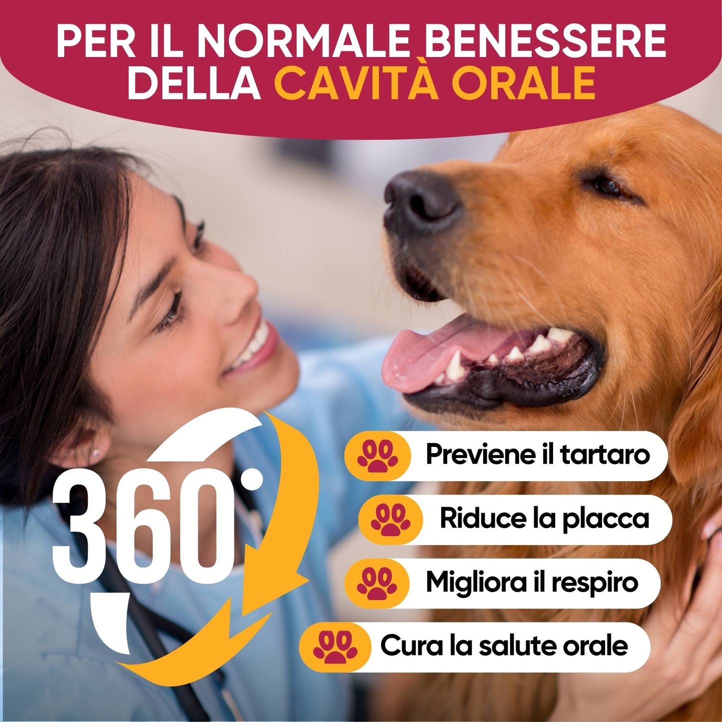 Prodotto naturale per alito fresco nei cani – formula con propoli e menta piperita.