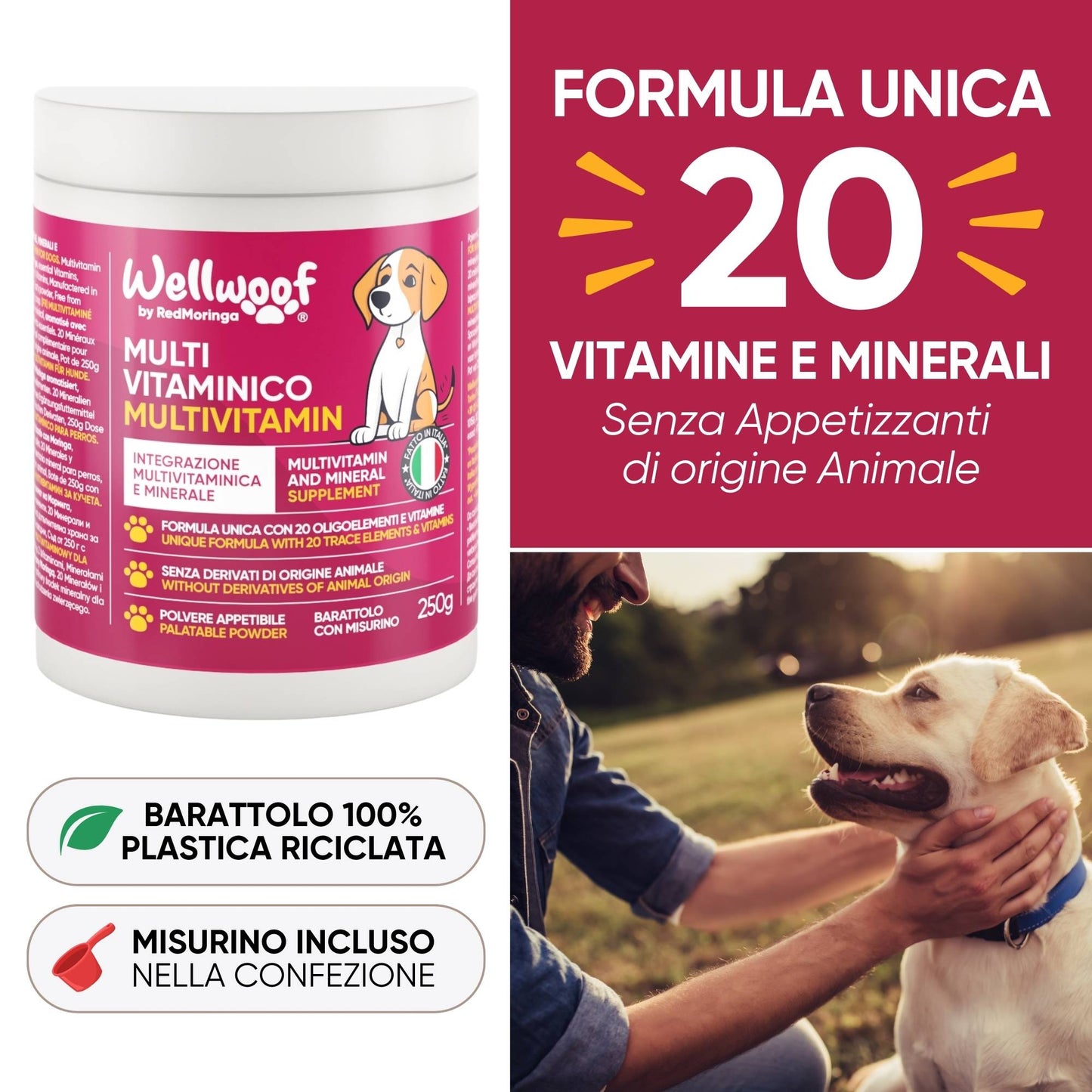 Vitamine naturali per cani – supporto per ossa, articolazioni e sistema immunitario